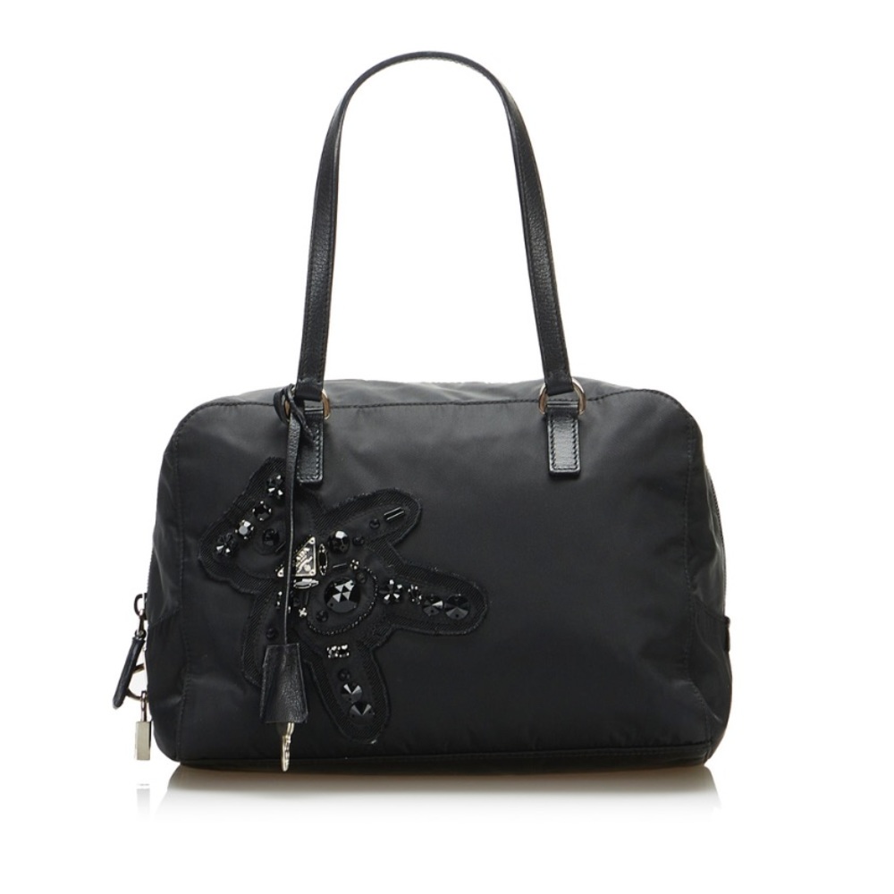 NWT PRADA Nylon Raso Bear Handbag